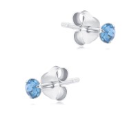 Shining Crystal Silver Stud Earring STS-6329